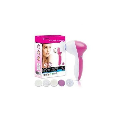 5 In 1 Beauty Care Brush Massager Scrubber Face Skin Care Electric Facial Cleanser