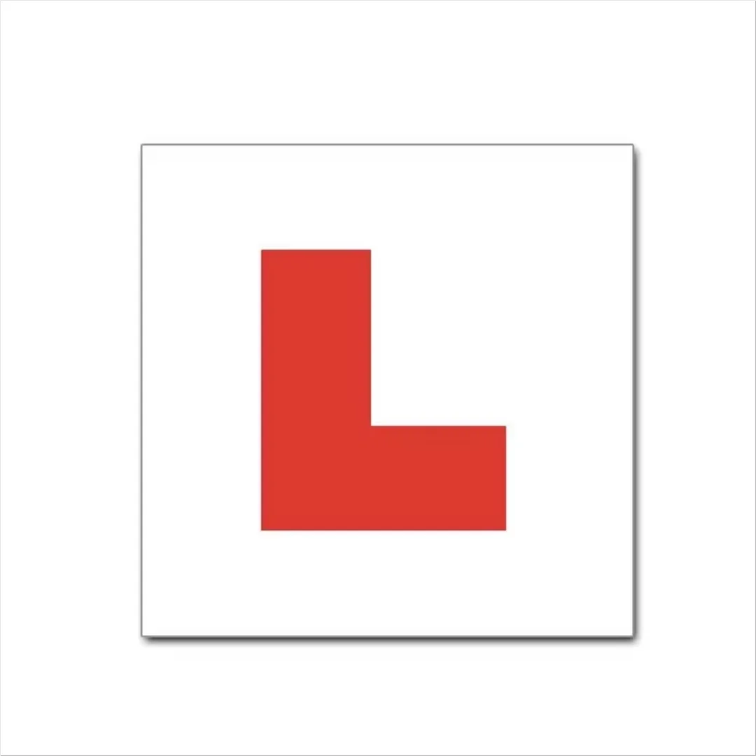 L Plate Label Vehicle Car Learner Stickers