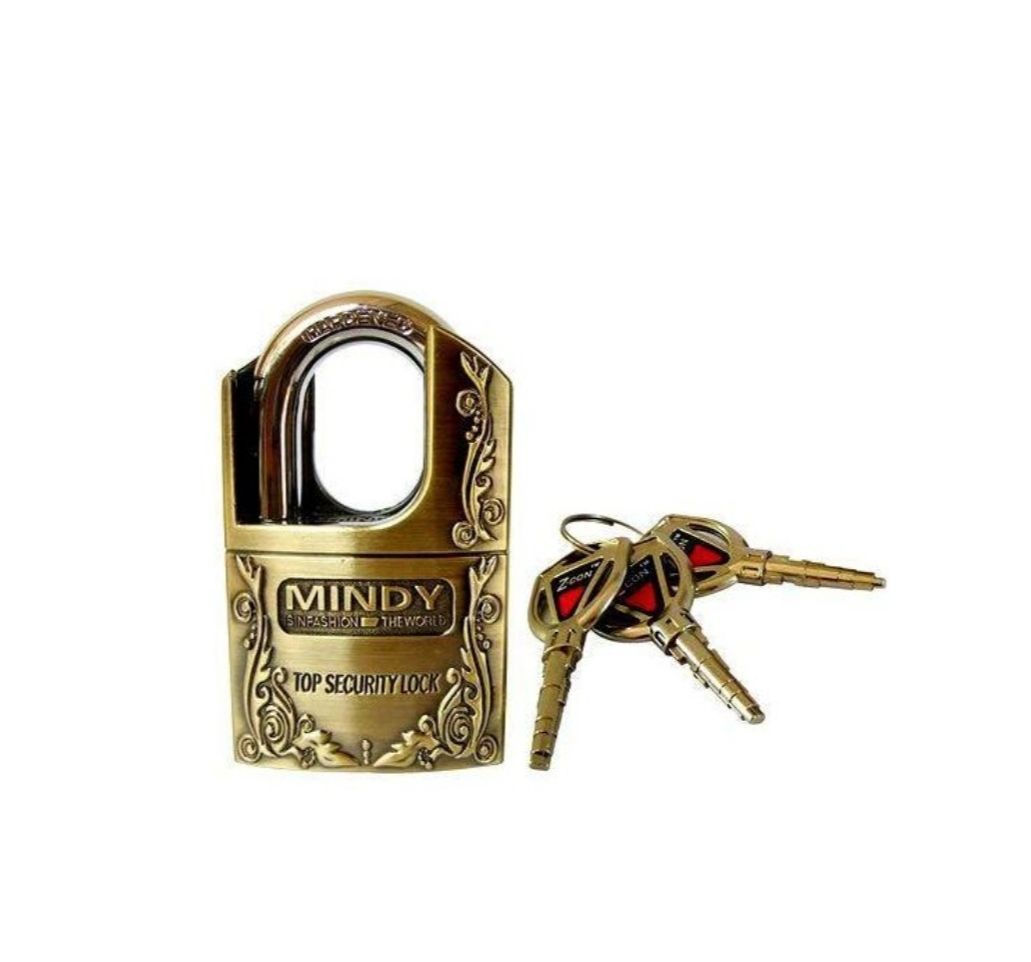 Mindy Top Anti-Burglar Theft Zinc Alloy High Security Padlock With 3 Keys
