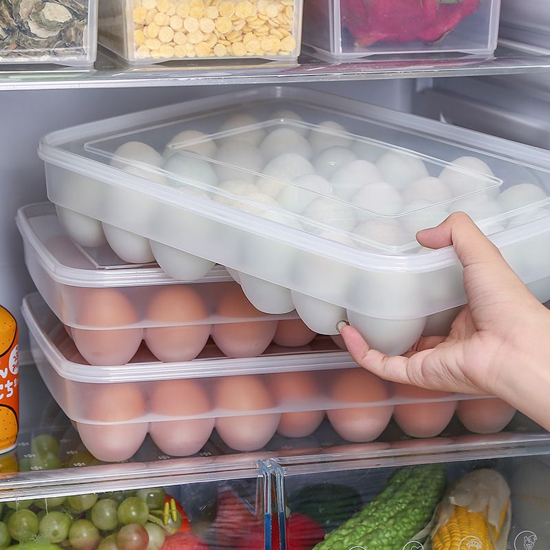 *🎖️(34 eggs) 34pc Egg tray storage container with lid