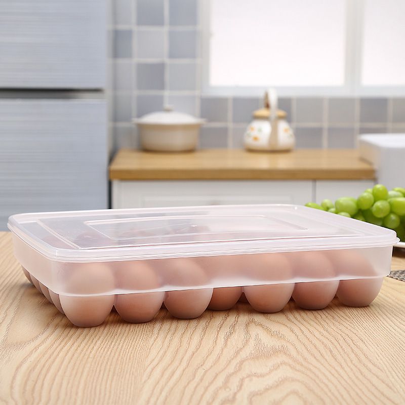*🎖️(34 eggs) 34pc Egg tray storage container with lid