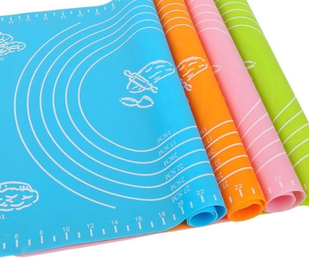 Silicon kneading chapati mats non stick pastry mat with measurement markings