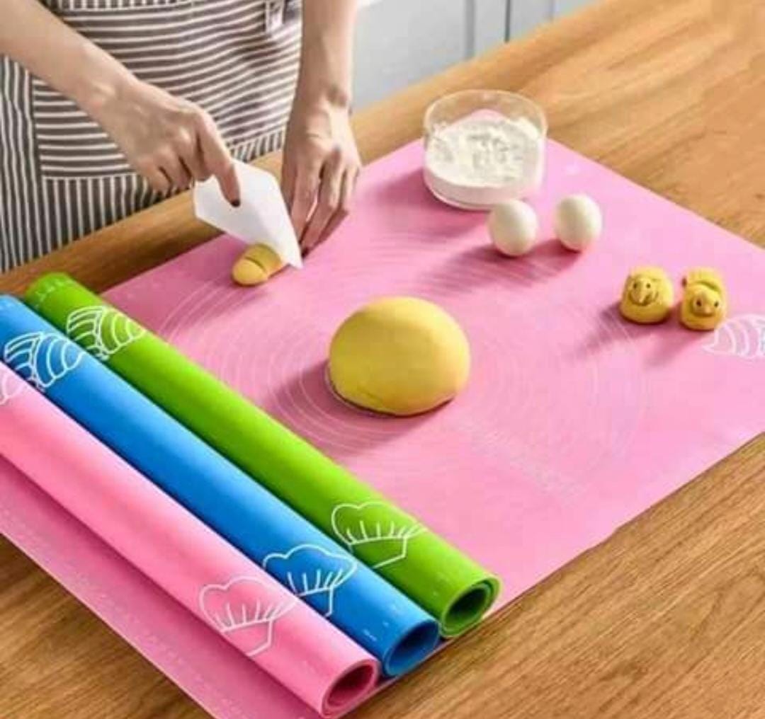 Silicon kneading chapati mats non stick pastry mat with measurement markings