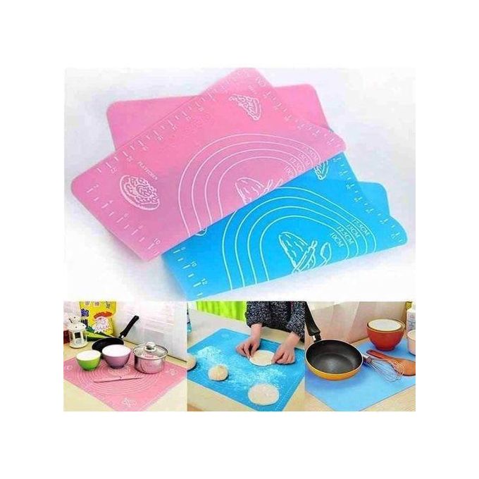 Silicon kneading chapati mats non stick pastry mat with measurement markings