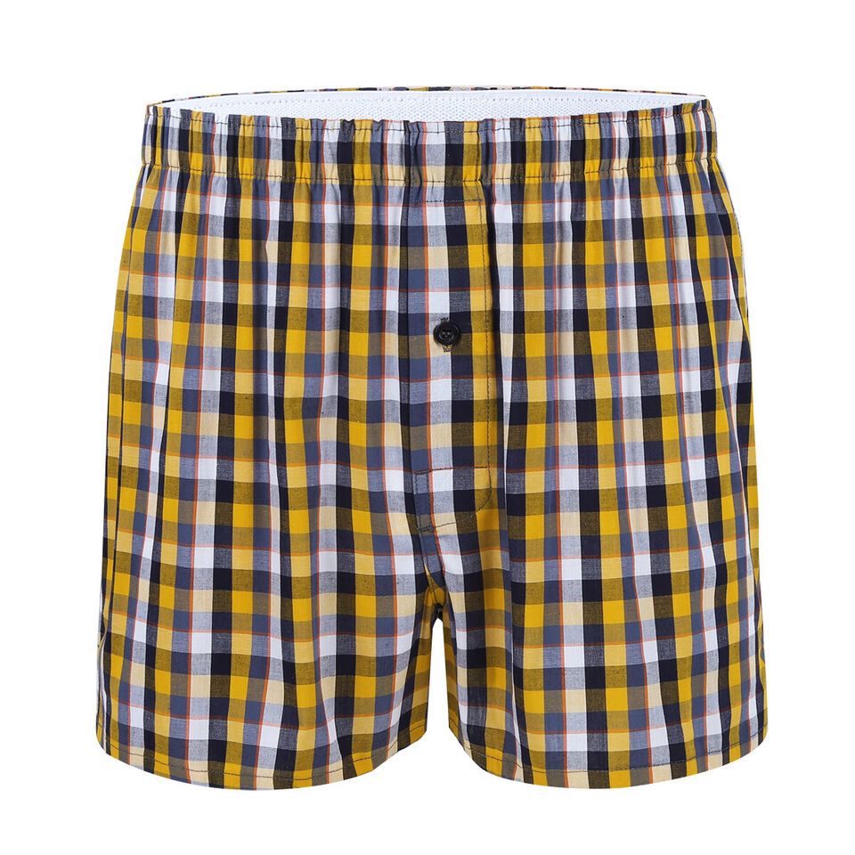 3 PCS MEN'S BOXER SHORTS- 100% COTTON. CHECKED BOXERS FOR MEN. SIZES: M, L, XL, XXL.