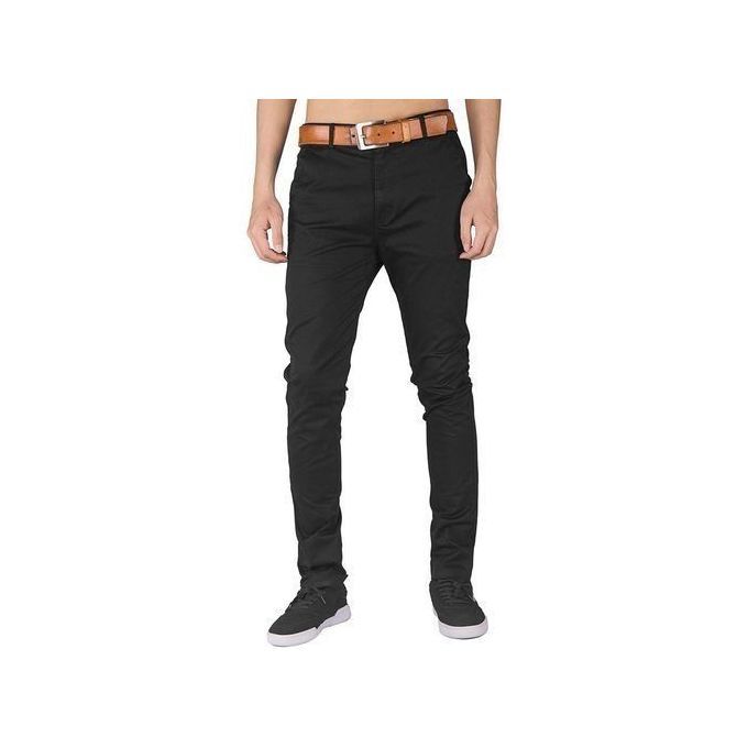 Khaki Trousers For Men-Slim Fit. Soft Khaki. Stretchy & Comfortable. Sizes: 30-40.