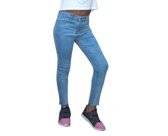Girls Denim Jeans. Kids Jeans. Solid Color. Kids Stretchy Trousers. 8-15Yrs Children Denim Fabric Jeans Pants.