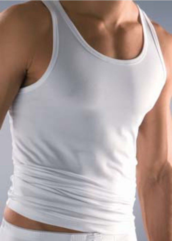 6 Pcs Men’s White Cotton Vests–Soft, Breathable & Durable. All White. Heavy Cotton Vests.