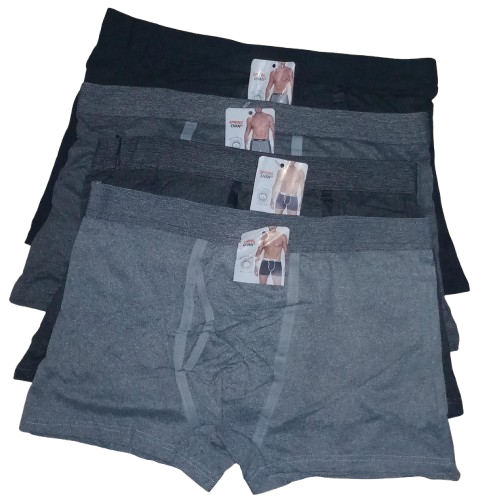 3 Pcs Men’s Cotton Boxers -100% Cotton (Random Colors). Cotton Boxers for men. Men's Underwear.