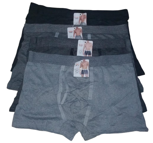 3 Pcs Men’s Cotton Boxers -100% Cotton (Random Colors). Cotton Boxers for men. Men's Underwear.
