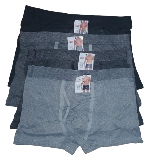 3 Pcs Men’s Cotton Boxers -100% Cotton (Random Colors). Cotton Boxers for men. Men's Underwear.