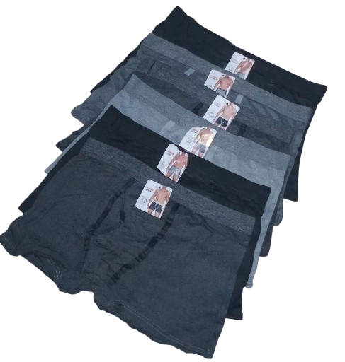3 Pcs Men’s Cotton Boxers -100% Cotton (Random Colors). Cotton Boxers for men. Men's Underwear.