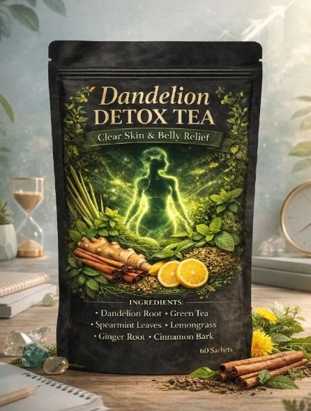 Dandelion Detox Tea – Natural Digestive Support, Kills Intestinal Parasites, Natural Detox, Bloating Relief & Skin Wellness