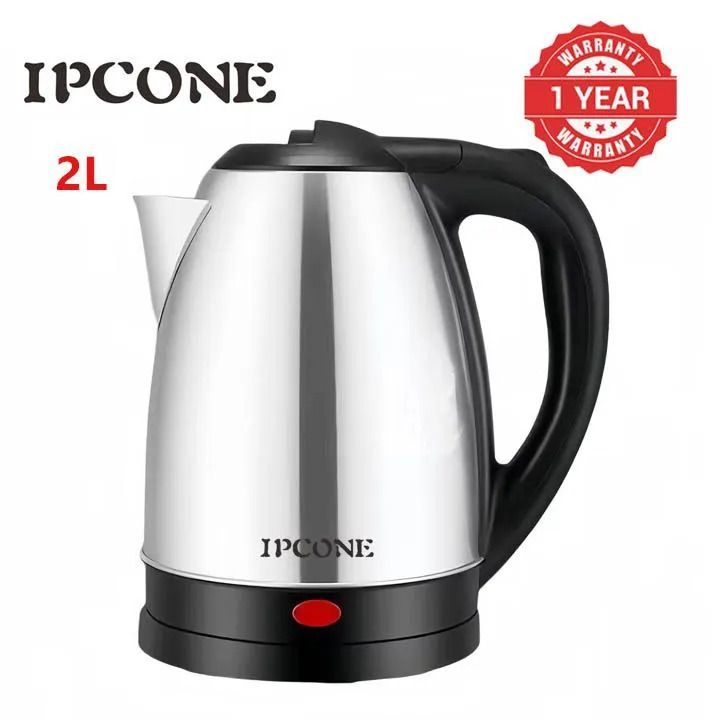 IPCONE 2L Energy Efficient Electric Water Kettle Heater Jug Cordless Stainless Steel Electric Kettle