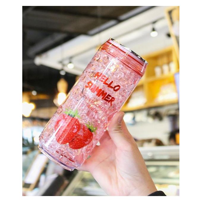 600ml Creative & Acrylic crushed ice water bottle/ Beverage/ Smoothie Cute Party Cup