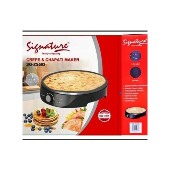 Signature 28cm Electric Crepe/Chapati Maker