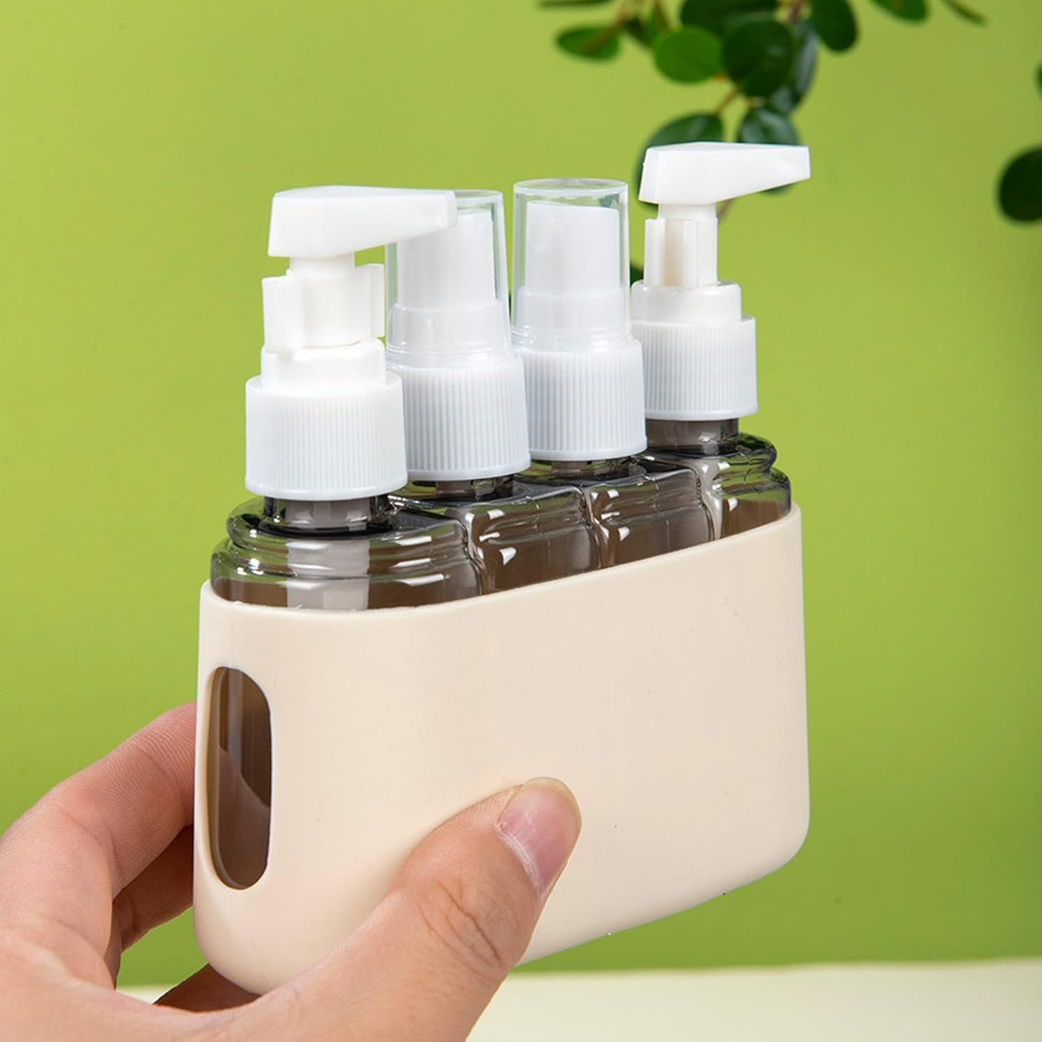 4 in1 50ml Travel Bottle set With Labels and Storage Box for Shampoo/Spray/ Lotion/ Sunscreen