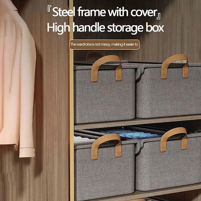 2PCs Closet Storage Organizers with Clear Covers