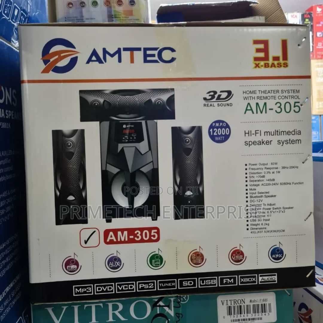 3.1 Hi-fi Multimedia Speaker System or Home Theatre System with Remote Control