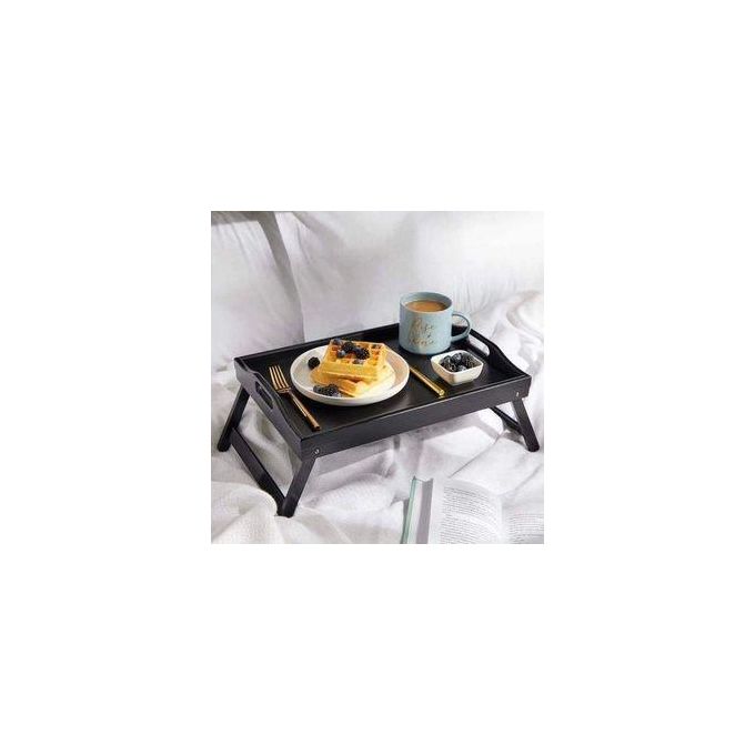 Breakfast in bed or Portable Foldable Bamboo Tray