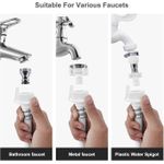 Universal Washing Machine Inlet Hose Pipe with Screws for any Tap fitting Water Inlet with Tap Adapter