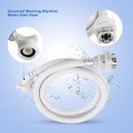 Universal Washing Machine Inlet Hose Pipe with Screws for any Tap fitting Water Inlet with Tap Adapter