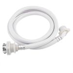 Universal Washing Machine Inlet Hose Pipe with Screws for any Tap fitting Water Inlet with Tap Adapter