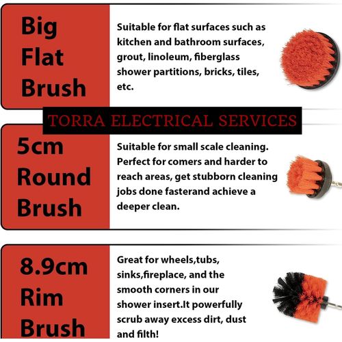 Wokin Drill Brush Set Drill Powered Cleaning Brush Set Wokin