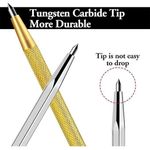 Tile Cutter Pen Glass Cutter Pen Tile Cutting Pen Glass Cutter Sharp Durable Carbide Tip Etching Pen For Metal-Work Tiles Glass Porcelain Mirror Ceramic Money Drawing Line Steel Needle Jade Cutter Pen
