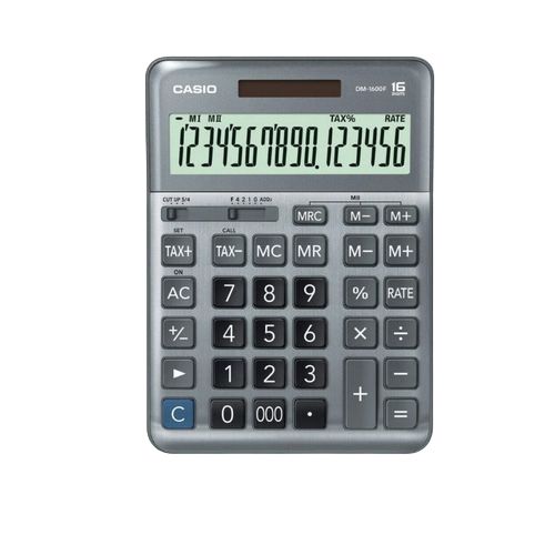 Casio Desktop Calculator DM 1600F 16 Digits Business Calculator
