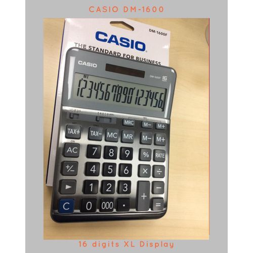 Casio Desktop Calculator DM 1600F 16 Digits Business Calculator