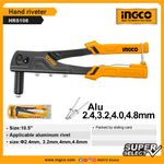 Ingco Hand Riveter 10.5" Ingco Heavy Duty Professional Hand Riveter Rivet Gun