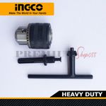 Ingco Key Chuck WITH ADAPTER 13mm 1/2" Ingco Drill Chuck Keyed Drill Bit Chuck