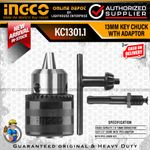Ingco Key Chuck WITH ADAPTER 13mm 1/2" Ingco Drill Chuck Keyed Drill Bit Chuck