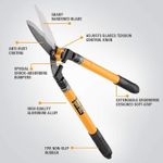 Tolsen Hedge Shears Telescopic Hedge Shears Extendable Adjustable Hedge Clippers Fence Trimmers Heavy Duty
