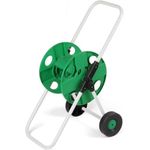 Hose Reel 45m Garden Tool For Reeling In Hose Pipes 1/2'' Portable Mobile Pipe Hose Reel Trolley Cart with Wheels for Garden, Home Car Wash