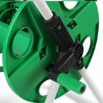 Hose Reel 45m Garden Tool For Reeling In Hose Pipes 1/2'' Portable Mobile Pipe Hose Reel Trolley Cart with Wheels for Garden, Home Car Wash