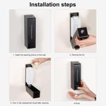 Liquid Soap Dispenser 600ml Bathroom Wall Mounted Commercial Hotel Press Manual Hand Soap Dispenser