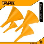 Tolsen Funnel Set 4pcs Car Oil Gas And Fluids Auto Home Kitchen Function.