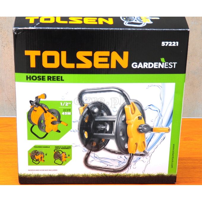 Tolsen Hose Reel 45m Garden Tool For Reeling In Hose Pipes 1/2''