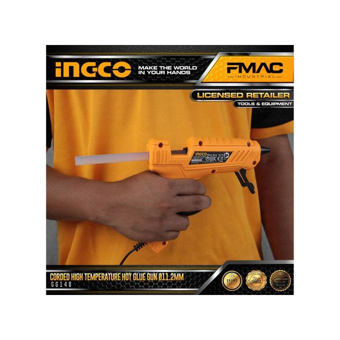 Ingco GLUE GUN Heavy Duty + Free Glue Sticks 25W Ingco