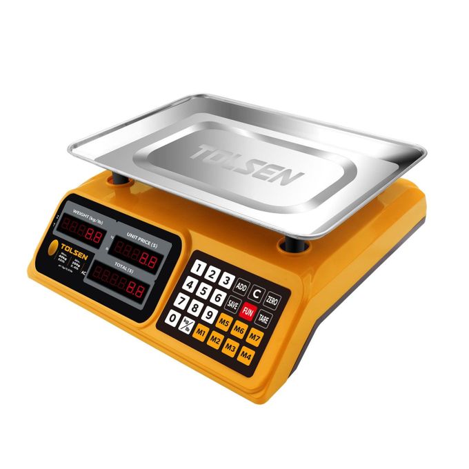 Tolsen Weighing Scale Commercial 40kg Electronic Price Computing Digital Weighing Scale Double Display