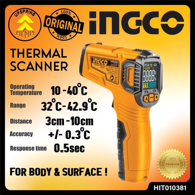 Ingco Infrared Non-Contact Thermometer Digital Ingco
