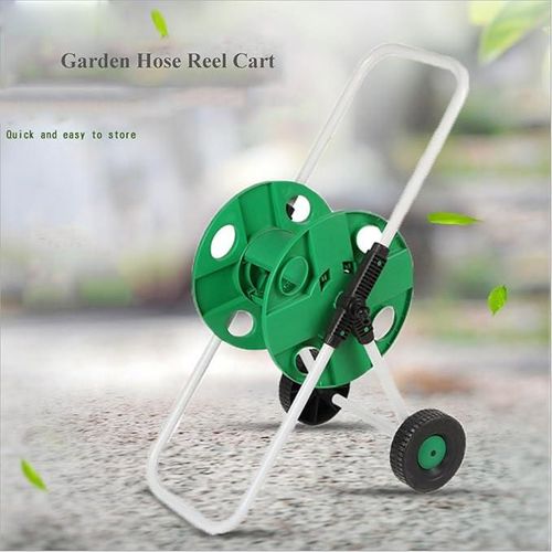 Hose Reel 45m Garden Tool For Reeling In Hose Pipes 1/2'' Portable Mobile Pipe Hose Reel Trolley Cart with Wheels for Garden, Home Car Wash
