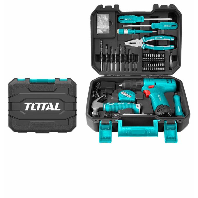 TOTAL 81 PCS Cordless Drill Tool Set Household Tool Set