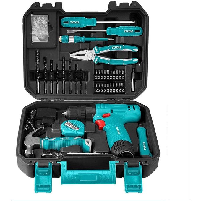 TOTAL 81 PCS Cordless Drill Tool Set Household Tool Set
