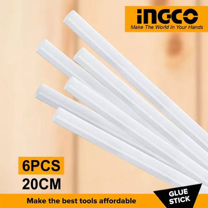 Ingco Hot Melt Glue Sticks 6PCS Ingco Glue Gun Sticks Premium Quality