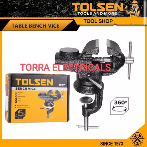 Tolsen Bench Vice 2'' Tolsen Bench Vise 2 Inch Heavy Duty Swivel Base With Anvil