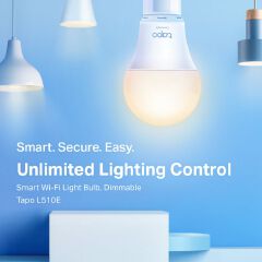 Tapo Smart Bulb LED 9W WiFi Adjustable Light Bulb TP Link + FREE BULB CONVERTER