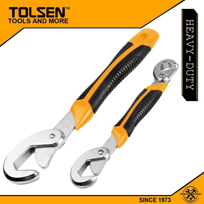 Tolsen Universal Wrench Bent Wrench (9-32mm) TPR Handle Snap And Grip Heavy Duty Use Tolsen